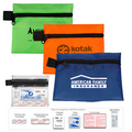 8 Piece Take-A-Long First Aid Kit in Polyester Zipper Pouch